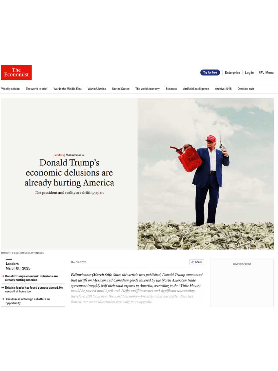 Donald Trump’s economic delusions are already hurting America